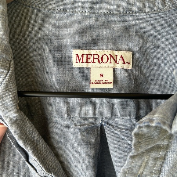 Merona Denim Button Up - Picture 2 of 3